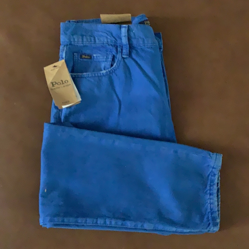 Polo Callen Blue High Rise Slim Button Fly Jeans
